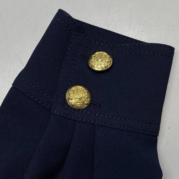 NEW VERONICA BEARD Women's Colivin Cropped Top Navy Blue Size 8 – Long Sleeve - Picture 3 of 11